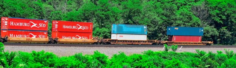 End Car of Westbound Freight Train at Horseshoe Curve Altoona (PA) July 2017