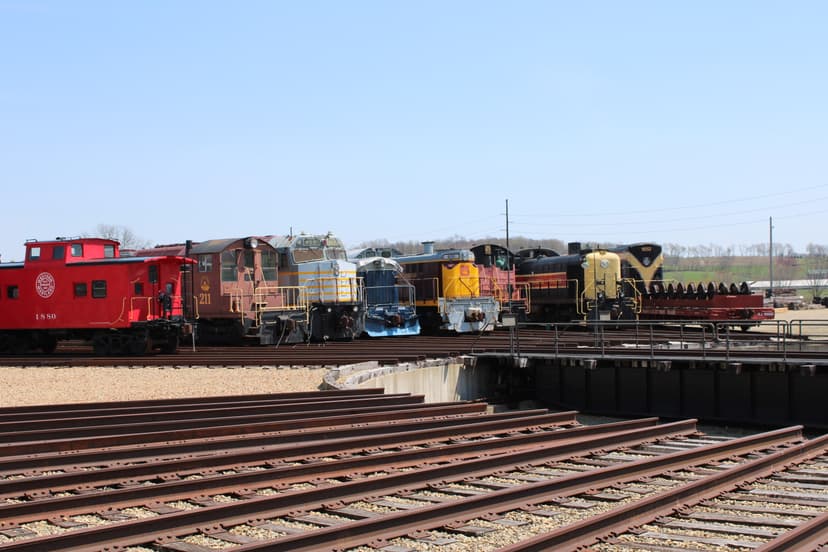 Train cars at the Age of Steam Roundhouse April 2022 3